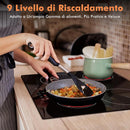 Ceramic Hob 60cm, Karinear Ceramic Glass Cooktop 4 Zones, 6000W Built-in, 220-240V, No Plug, Safety Lock, Timer, Touch Control