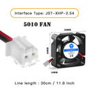 3D Printer Fan 5015/4020 Cooling Turbine Fan 5V 12V 24V Ultra-quiet Oil Bearing about 7500 RPM Turbo Mini Fan For 3D Printer