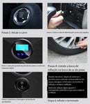 Compressor Ar Inflador Ar Pneu Digital Bola Lanterna 12v Alta qualidade