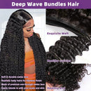 The Caspian Collection | European Human Hair Deep Wave Bundles, 3-Piece Set