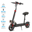 带座椅电动滑板车 800W 最大速度 45-50公里/小时 续航 35-55公里 10英寸越野轮胎 双重减震折叠电动滑板车