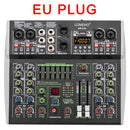 99 DSP Effects Mixing Console Podcast Mini 4/6 Channels Sound Audio Mixer Individual 48V Bluetooth USB PC Play Record AM-AX4/6