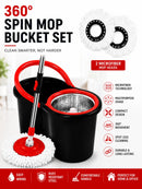 The Spinhouse | 360° Spin Mop Bucket Set with Stainless Steel Wringer