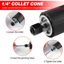 35000RPM Brushless Die Grinder 6mm 2000W Electric Cordless Variable Speed Rotary Tools For Makita 18v Battery (No Battery)