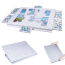 Portable Puzzle Table Felt Puzzle Platform with 6 Drawers 2-In-1 Stand 1000 Piece Puzzle Capacity Lightweight & Easy Store