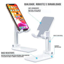 Suporte Universal Para Celular/Tablet Dobrável e Portátil Ajustável e Ergonômico Apoio p/ Mesa-ENVIO IMEDIATO PARA TODO BRASIL