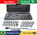 40 Pieces Case-Neverdie Store Reversible Cannon 1/4 Sockets Game Keys Kit