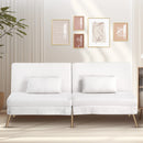 COMHOMA Fabric Sofa Bed 3 Seater Upgraded Frame 5-Gear Back Angle Adjustable Futon Sofa for Living Room
