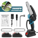 TKKEACE Mini Chainsaw 6 Inch with 2×21V Battery, Powerful Electric Small Portable Chainsaw with Automatic Oiler for Easy Pruning