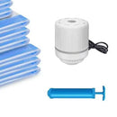 Vacuum Compression Storage Bags for Clothes, 12-Pack with Electric Pump - Reusable Space Saver Bags for Travel, Duvets & Seasonal Storage