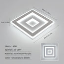 White LED Modern Square Ceiling Lamp,42W Acrylic LED Ceiling Light for Bedroom,Living Room,Hallway,Bathroom ,Kitchen