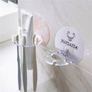 New Style Creative Plastic Toothbrush Holder Toothpaste Storage Rack Toothbrush Dispenser Bathroom Storage Rack Accessory Tool