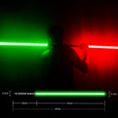 PHS Dueling Lightsabers,4 Modes Sounds for Adults,Black Metal Hilt Light up Sword Toys for Birthday Party Favors (99cm)