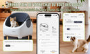 76L+11L Fully Automatic Self-cleaning Cat Litter Box APP-control Semi-enclosed Cat Litter Sandbox  Leak-Proof Pinch-Proof Smart Pet Toilet