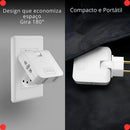 Benjamin Bivolt Socket Adapter with 2 USB Ports-Universal Mobile Phone Charger, Practical and Portable, Ideal for Travel