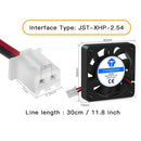3D打印机风扇5015/4020散热涡轮风扇5V 12V 24V超静音含油轴承约7500 RPM涡轮迷你风扇适用于3D打印机