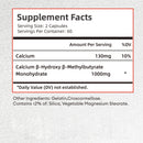 HMB Supplements - Improves Endurance, Builds Lean Muscle Mass and Promotes Muscle Recovery - 120 Capsules