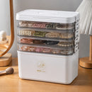 YX Large-Capacity Multi-Tier Stackable Storage Box Practical Portable Home First Aid Emergency Kit with Transparent Lid and Handles Organizer for Pills Crafts Hair Accessories Cosmetics Small Items Kitchen Bathroom Office Dor