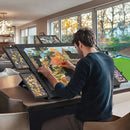 Portable Puzzle Table Felt Puzzle Platform with 6 Drawers 2-In-1 Stand 1000 Piece Puzzle Capacity Lightweight & Easy Store