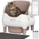 76L+11L Fully Automatic Self-cleaning Cat Litter Box APP-control Semi-enclosed Cat Litter Sandbox  Leak-Proof Pinch-Proof Smart Pet Toilet