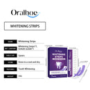 Purple Teeth Whitening Strips Gentle Formula Enamel Safe Stain Removal Sensitive Teeth Care Bleaching Shade Guide Dental Care Patches