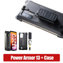 Ulefone Power Armor 13 13200mAh 坚固型手机 256GB 安卓12 防水智能手机 6.81” 2.4G/5G 无线局域网移动电话 NFC 全球版