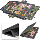 Portable Puzzle Table Felt Puzzle Platform with 6 Drawers 2-In-1 Stand 1000 Piece Puzzle Capacity Lightweight & Easy Store