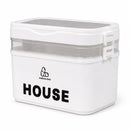 YX Large-Capacity Multi-Tier Stackable Storage Box Practical Portable Home First Aid Emergency Kit with Transparent Lid and Handles Organizer for Pills Crafts Hair Accessories Cosmetics Small Items Kitchen Bathroom Office Dor