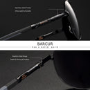 BARCUR Men Sunglasses Polarized UV400 Protection Driving Sun Glasses Women Male Oculos De Sol