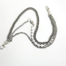 Punk Waist Chain Belt Silver Trousers Chain for Men Jeans Belt Chain for Pants Cool Metal Rock Chain Hiphop Summer Jewelry Man