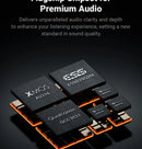 Fosi Audio ZD3 Bluetooth USB Desktop DAC ARC Input, ES9039Q2M Fully Balanced Digital Decoder for Stereo Amplifier with Remote