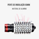 2 in 1 Rotary Brush: Hot Air Compromise and Curler 110V-Efficient Drying and Perfect Modeling for Hair