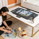 Portable Puzzle Table Felt Puzzle Platform with 6 Drawers 2-In-1 Stand 1000 Piece Puzzle Capacity Lightweight & Easy Store