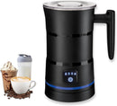 Hot Chocolate Machine 400W Milk Frothers Milk Steamer, 4 in 1 Electric Corded Milk Frother with Hot and Cold Function, Temperature Control Hot Chocolate Maker for Coffee Latte Cappuccino