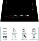 Karinear Induction Cooktop 2 Burners, 3500W, 12'' Built-in Induction Stovetop with combined Zone, Safety Lock, Timer, Pause