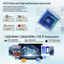 11英寸平板电脑，安卓14，八核处理器，12GB RAM+128GB ROM（1TB TF），5MP+13MP，分屏，6800mAh，带保护套平板电脑