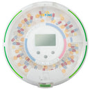 LiveFine Automatic Pill Dispenser W/28-Day Organizer, 6 Dosage Templates, LCD Display