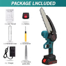 The Arboreal Edge | 6-Inch Cordless Mini Chainsaw with 21V Li-Ion Power System