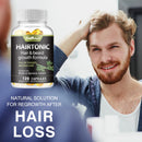 Hair & Beard Growth Supplements - Biotin & Bamboo Extract - for Men’s Beard and Hair Growth, Relieve Hair Loss - 120 Capsules