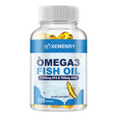 Omega-3 鱼油胶囊 - 富含DHA/EPA - 促进关节、眼睛、皮肤健康，增强免疫力 - 120粒