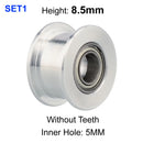 Mellow 1Pcs 20T 8.5MM Height GT2 Idler 20 Tooth Wheel Bore 5mm For High Matching Low Vibration Gates 6MM 2GT Timing Belt