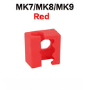 For E3D V6/V5 MK7 MK8 MK9/Volnaco /BP6 Heat Block Socks Silicone Sleeve Heater Block Hotend Protector Cover For 3D Printer Parts