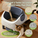 76L+11L Fully Automatic Self-cleaning Cat Litter Box APP-control Semi-enclosed Cat Litter Sandbox  Leak-Proof Pinch-Proof Smart Pet Toilet