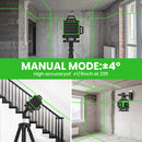 Self-Leveling Laser Level 16 Line 4D with Magnetic Base, 360 ° Rotatable, for Home Renovation, Construction, Carpentry