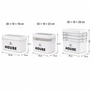 YX Large-Capacity Multi-Tier Stackable Storage Box Practical Portable Home First Aid Emergency Kit with Transparent Lid and Handles Organizer for Pills Crafts Hair Accessories Cosmetics Small Items Kitchen Bathroom Office Dor