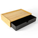 2025 New Bamboo Hotel Toiletries Storage Organizer Pull-out Hotel Room Tooth Set Storage Box