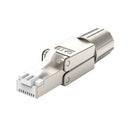 Launched New - RJ45 8P8C Unshield Shielded Field Connector - RJ45 Termination Plug for Cat.6/6A/7 23AWG Solid Installation Cable