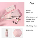 8 Ribs Mini Umbrella Windproof anti-UV Protection 5Folding Umbrella Portable Travel Rain Women Umbrella Pocket Children Umbrella