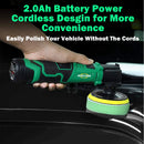 无绳迷你抛光机汽车抛光机 3000rpm 12V 电动汽车抛光机调速汽车美容工具