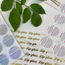 500 PCS Custom Logo Sticker Labels Stickers Label Wedding Birthday Baptism Party Design Your Own Sticker Personalized Packaging